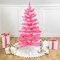 Northlight Artificial Tinsel Christmas Tree - 3' - Pink - Unlit